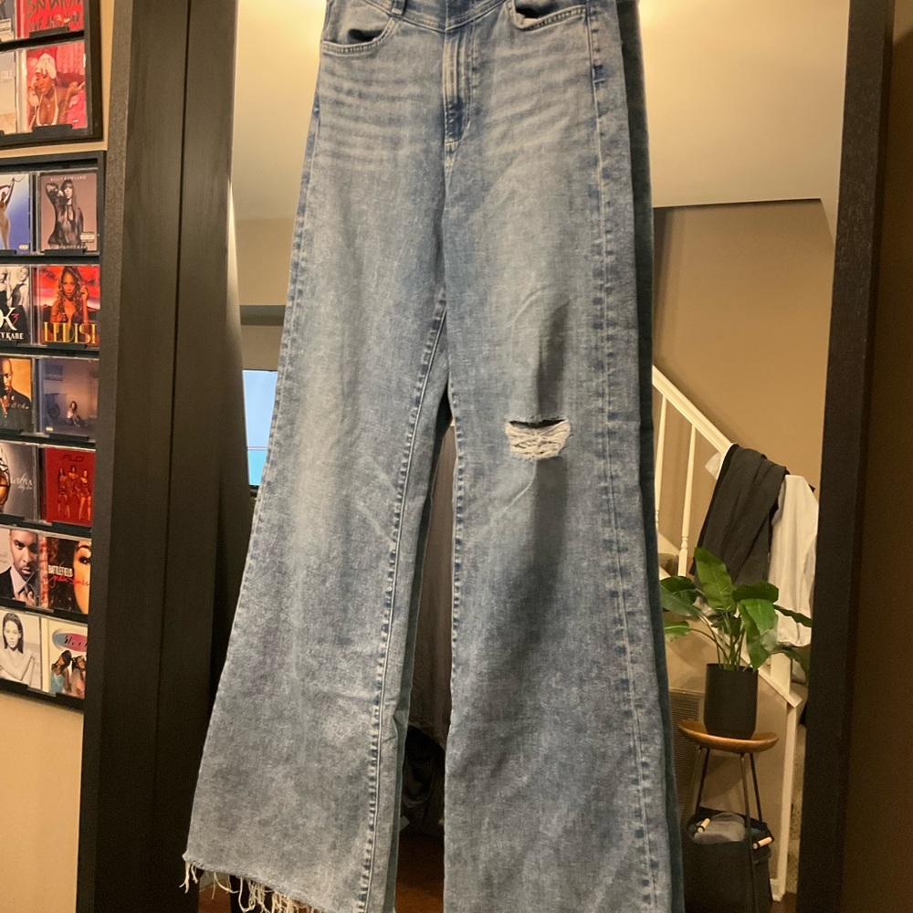 (Lori) Joe's Jeans Blue Flare Wide-Leg Denim - Picture 2 of 11